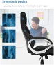 Thumbnail Office Chair Computer High Back Adjustable Ergonomic Desk Chair Executive PU Leather Swivel Task Chair with Armrests... — Smart Chairs, FDW Store