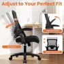 Thumbnail Office Desk Gaming Chair Computer High Back Mesh Seat with Rolling Wheels Ergonomic Adjustable Comfy Flip-up Armrests... — Smart Chairs, NEO CHAIR
