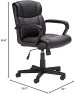 Thumbnail Office Task Chair with Adjustable Height, 360° Swivel, Padded Armrests, Mid-Back, Rolling — Smart Chairs, Amazon Basics