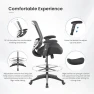 Thumbnail 400lbs Mid Back Mesh Ergonomic Drafting Chair for Standing Desk Office Wide Chair with Built-in Lumbar Support, Big... — Smart Chairs, BOLISS