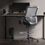 Thumbnail 400lbs Mid Back Mesh Ergonomic Drafting Chair for Standing Desk Office Wide Chair with Built-in Lumbar Support, Big... — Smart Chairs, BOLISS