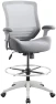 Thumbnail 400lbs Mid Back Mesh Ergonomic Drafting Chair for Standing Desk Office Wide Chair with Built-in Lumbar Support, Big... — Smart Chairs, BOLISS