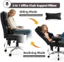 Thumbnail 7-Point Massage Office Chair with Heated Desk, Ergonomic Executive Chair with Footrest, Adjustable Armrest — Massage Chairs, Mvpipi