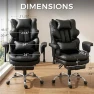 Thumbnail Big and Tall Massage Office Chair with Heat — Massage Chairs, Lanonuvia
