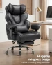 400 lbs capacity, Adjustable armrests, Hidden footrest, Mesh panels