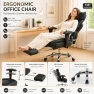 Thumbnail Big and Tall Office Chair with Footrest — Smart Chairs, Simple Deluxe