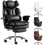 Thumbnail Big and Tall Office Chair with Footrest — Smart Chairs, Simple Deluxe