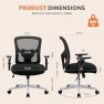Thumbnail Big and Tall Office Desk Chair with Lumbar Support — Smart Chairs, Sweetcrispy