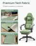Thumbnail Breathable Fabric Gaming Chair with Gel Pad and Footrest — Smart Chairs, Dowinx