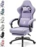 Thumbnail Breathable Fabric Gaming Chair with Gel Pad and Footrest — Smart Chairs, Dowinx