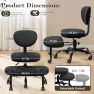 Thumbnail Ergonomic Cross Legged Office Chair with Wheels — Smart Chairs, AtHope