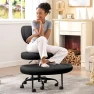 Thumbnail Ergonomic Cross Legged Office Chair with Wheels — Smart Chairs, AtHope