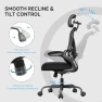 Thumbnail Ergonomic Office Chair with Lumbar Support & Headrest — Smart Chairs, PKPT