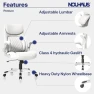 Thumbnail Ergonomic PU Leather Office Chair with Click5 Lumbar Support and FlipAdjust Armrests — Smart Chairs, Nouhaus