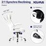 Thumbnail Ergonomic PU Leather Office Chair with Click5 Lumbar Support and FlipAdjust Armrests — Smart Chairs, Nouhaus