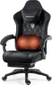 Thumbnail Fabric Gaming Chair with Heated Massage Lumbar Support — Massage Chairs, Dowinx