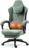 Thumbnail Fabric Gaming Chair with Heated Massage Lumbar Support — Massage Chairs, Dowinx