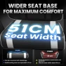 Thumbnail Gaming Chair with Footrest and Lumbar Support — Smart Chairs, JECQCUPG