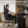 Thumbnail Gaming Chair with Footrest, Ergonomic Leather Mesh Chair, Massage Lumbar Support — Smart Chairs, Dowinx