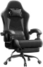 Thumbnail Gaming Chair with Footrest, Ergonomic Leather Mesh Chair, Massage Lumbar Support — Smart Chairs, Dowinx