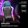 Thumbnail Gaming Chair with RGB LED Lights and Bluetooth Speakers — Smart Chairs, GTPLAYER