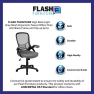 Thumbnail High-Back Swivel Office Chair with Adjustable Lumbar Support and Seat Height, Ergonomic Mesh Desk Chair with Flip-Up... — Smart Chairs, Flash Furniture