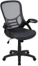 Thumbnail High-Back Swivel Office Chair with Adjustable Lumbar Support and Seat Height, Ergonomic Mesh Desk Chair with Flip-Up... — Smart Chairs, Flash Furniture