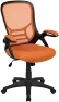 Thumbnail High-Back Swivel Office Chair with Adjustable Lumbar Support and Seat Height, Ergonomic Mesh Desk Chair with Flip-Up... — Smart Chairs, Flash Furniture