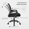 Thumbnail Home Office Chair - Ergonomic Mid Back Mesh Desk Chair with Lumbar Support & Rocking Mode — Smart Chairs, DUMOS