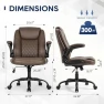 Thumbnail Leather Office Chair with Adjustable Lumbar Support — Smart Chairs, MALOL