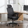 Thumbnail Mesh Ergonomic Office Chair with Footrest — Smart Chairs, Qulomvs