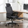Thumbnail Mesh Ergonomic Office Chair with Footrest — Smart Chairs, Qulomvs