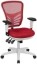 Thumbnail Mid-Back Swivel Desk Chair with Wheels, Mesh Back, Padded Seat, and Armrests — Smart Chairs, Flash Furniture