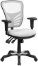 Thumbnail Mid-Back Swivel Desk Chair with Wheels, Mesh Back, Padded Seat, and Armrests — Smart Chairs, Flash Furniture