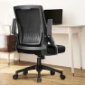 Thumbnail Office Chair with Flip-up Armrests, Ergonomic Computer Desk Chair with Adaptive Lumbar Support & Breathable Mesh — Smart Chairs, COMHOMA