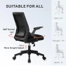 Thumbnail Office Chair with Flip-up Armrests, Ergonomic Computer Desk Chair with Adaptive Lumbar Support & Breathable Mesh — Smart Chairs, COMHOMA