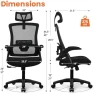 Thumbnail Office Desk Chair with Ergonomic Headrest and Lumbar Support — Smart Chairs, NEO CHAIR