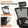 Thumbnail Office Desk Chair with Ergonomic Headrest and Lumbar Support — Smart Chairs, NEO CHAIR