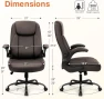 Thumbnail Office Desk Gaming Computer Home Chair Ergonomic Executive High Back Support Flip-up Arms Adjustable Height Swivel... — Smart Chairs, NEO CHAIR