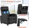 Thumbnail Recliner Sofa Massage Chair with Lumbar Support and Padded Backrest — Massage Chairs, FDW