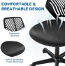 Thumbnail Student Desk Chair, Low-Back Armless Study Chair with Lumbar Support, Adjustable Swivel Office Chair — Smart Chairs, Yaheetech