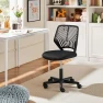 Thumbnail Student Desk Chair, Low-Back Armless Study Chair with Lumbar Support, Adjustable Swivel Office Chair — Smart Chairs, Yaheetech