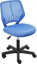 Thumbnail Student Desk Chair, Low-Back Armless Study Chair with Lumbar Support, Adjustable Swivel Office Chair — Smart Chairs, Yaheetech
