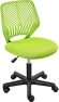 Thumbnail Student Desk Chair, Low-Back Armless Study Chair with Lumbar Support, Adjustable Swivel Office Chair — Smart Chairs, Yaheetech
