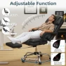 Thumbnail 6-Point Massage Office Chair with Heat, Ergonomic Reclining Desk Chair with Footrest, PU Leather Executive Chairs for... — Massage Chairs, HOMREST