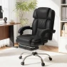 Thumbnail 6-Point Massage Office Chair with Heat, Ergonomic Reclining Desk Chair with Footrest, PU Leather Executive Chairs for... — Massage Chairs, HOMREST
