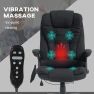Thumbnail 6 Point Vibrating Massage Office Chair with Heat — Massage Chairs, HOMCOM