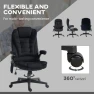 Thumbnail 6 Point Vibrating Massage Office Chair with Heat — Massage Chairs, HOMCOM