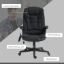 Thumbnail 6 Point Vibrating Massage Office Chair with Heat — Massage Chairs, HOMCOM