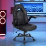 Thumbnail Ergonomic Computer Gaming Chair with PU Leather Lumbar Support — Smart Chairs, DUMOS